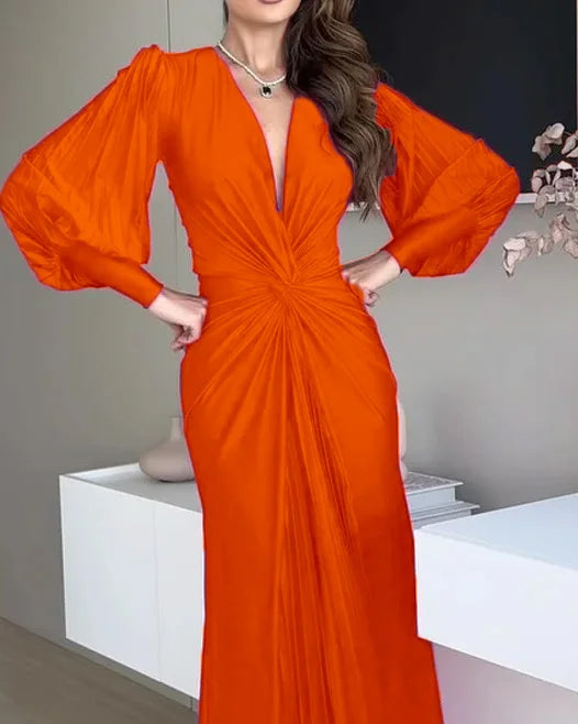 Gema - Elegante Vestido Plisado