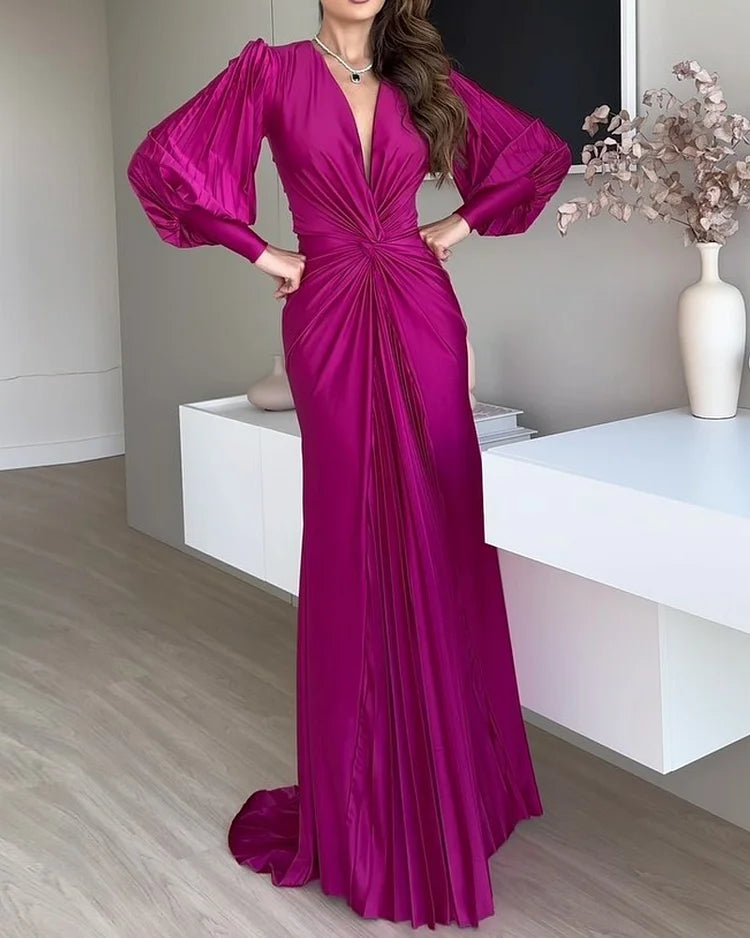 Gema - Elegante Vestido Plisado